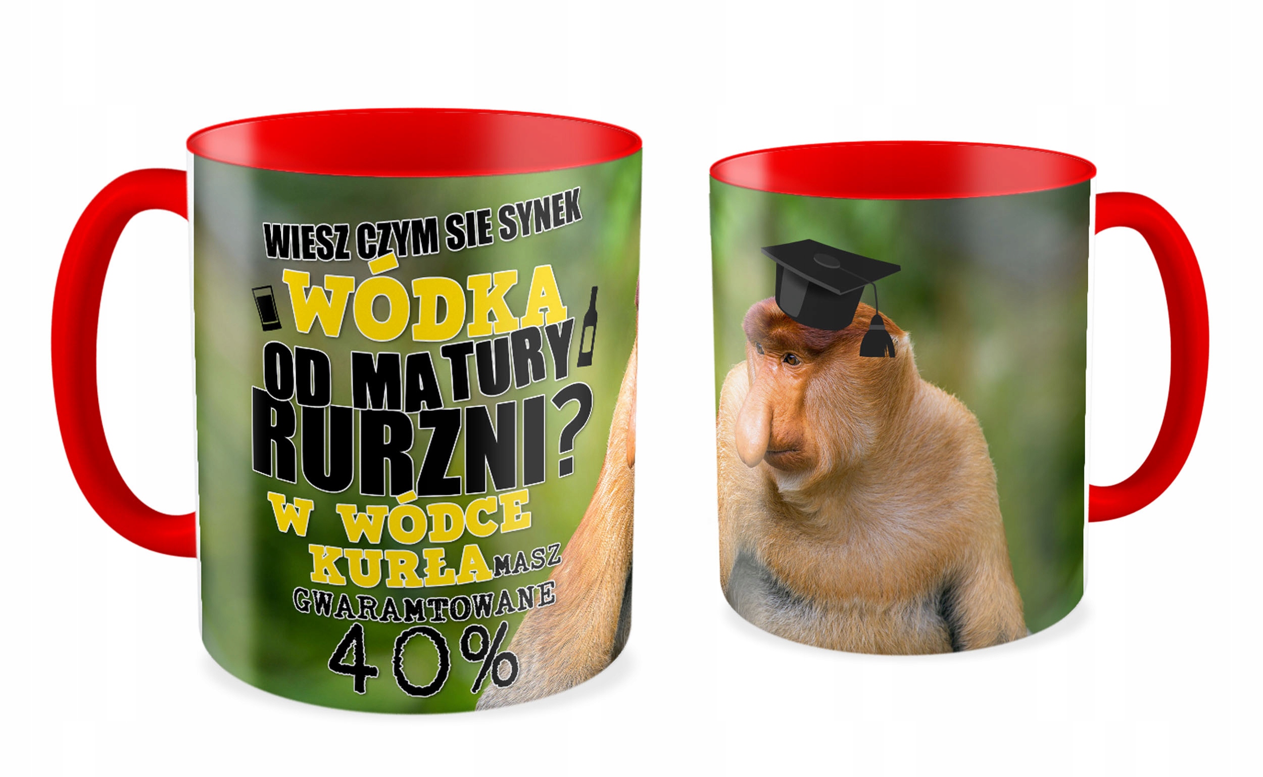 

Kubek czerwony Nosacz Kurła Matura Maturzysta