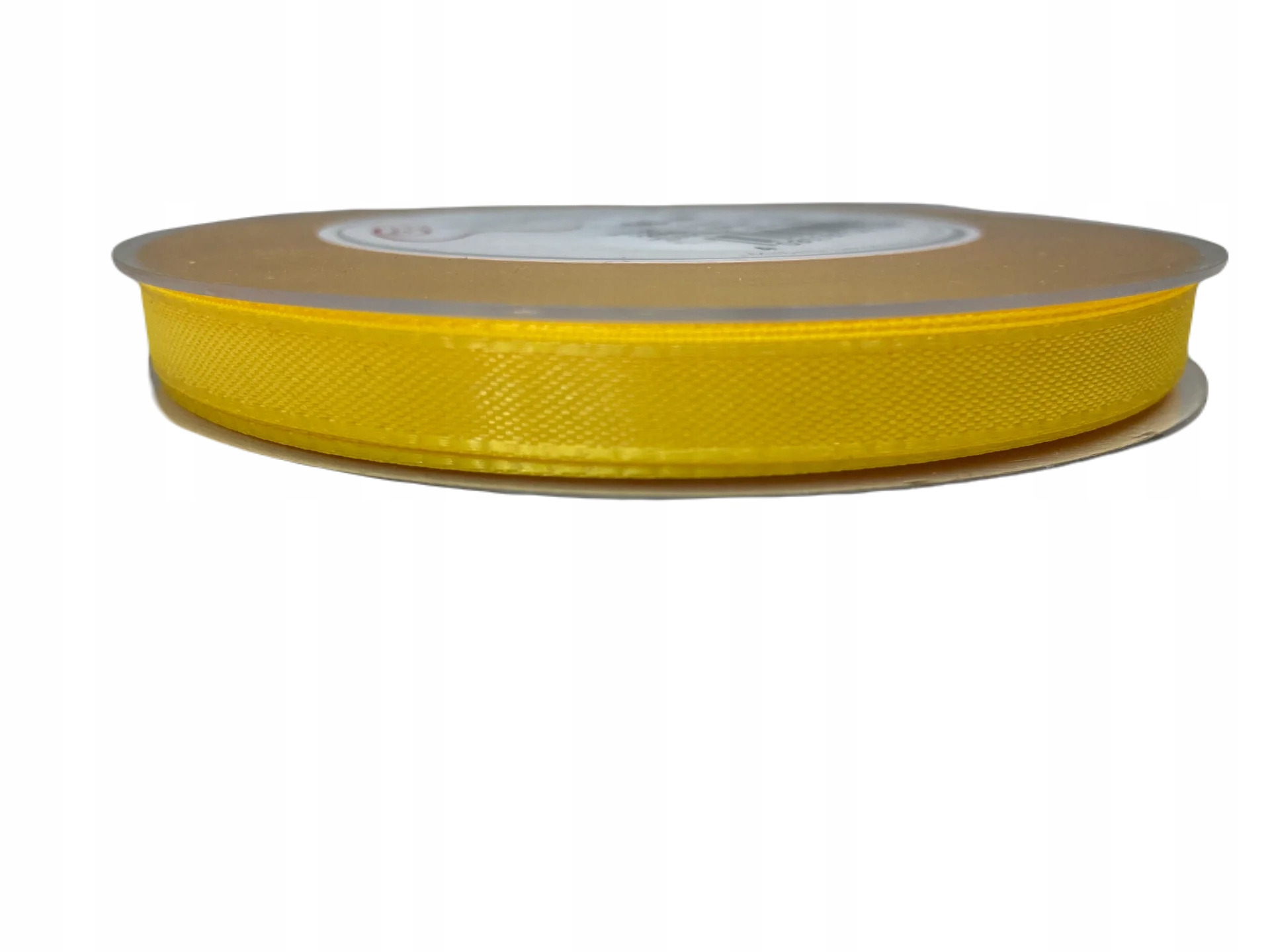 Wstążka tasiemka satynowa 10mm x 50m żołty (215)