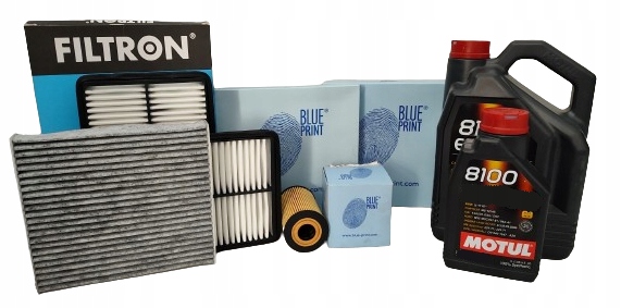Sada Filtrů Olej Motul 5W30 7L Kia Stinger 17-23 3.3 T-gdi 366/370 Hp