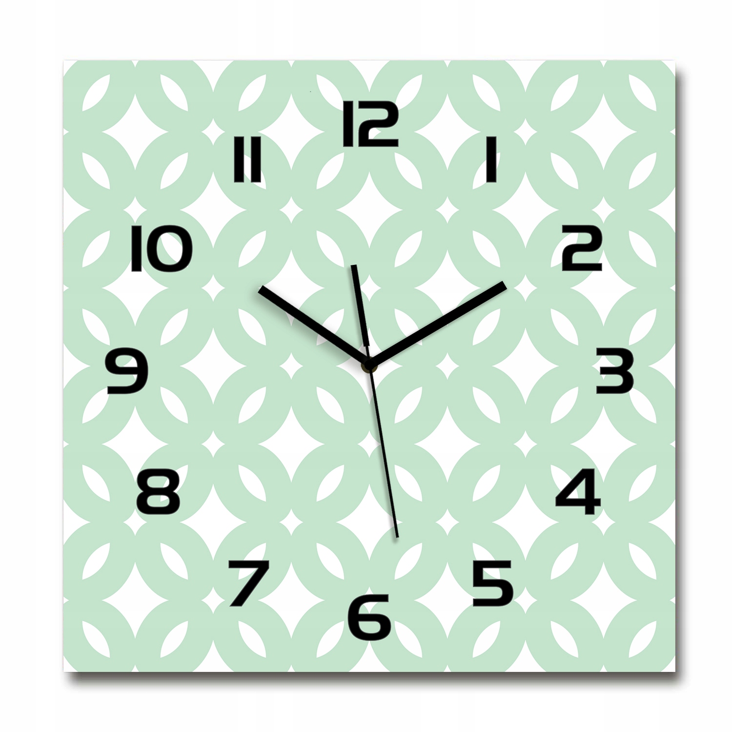 

Duży szklany zegar ścienny Geometryczne tło 60x60