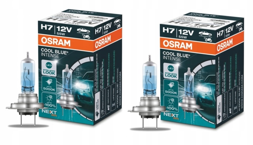 

Żarówki H7 2SZT Osram Cool Blue 5000k Vw Passat B5