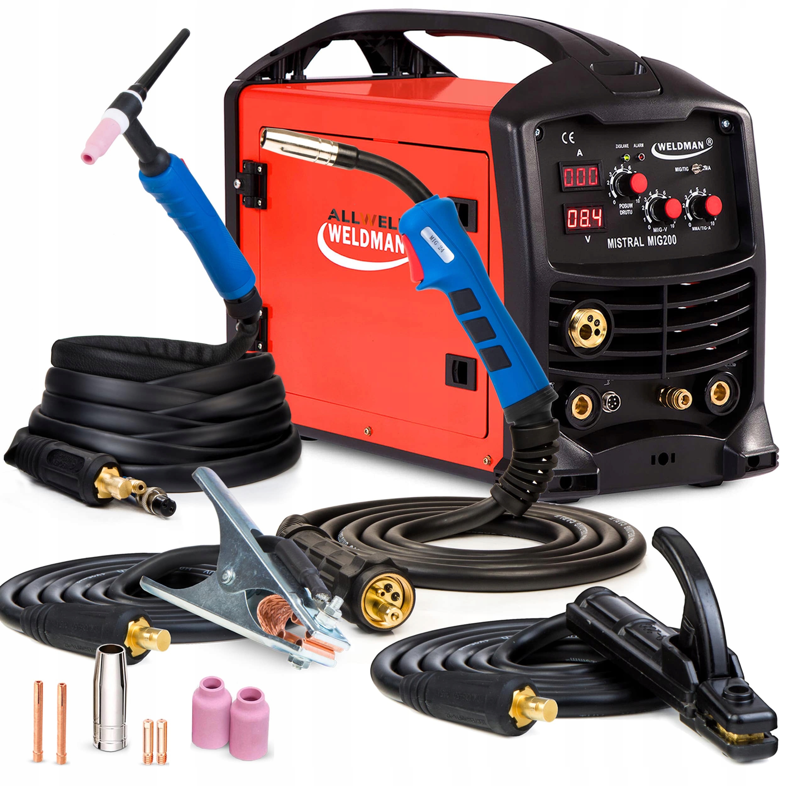 

Spawarka Migomat Mig 200A Weldman Mistral 200 Mma