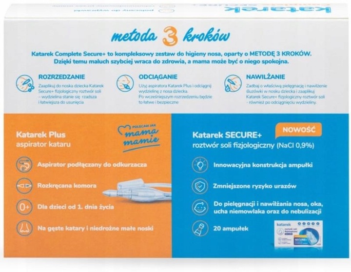 KATAREK PLUS COMPLETE ASPIRATOR DO NOSA ODKURZACZA Wyrób medyczny tak