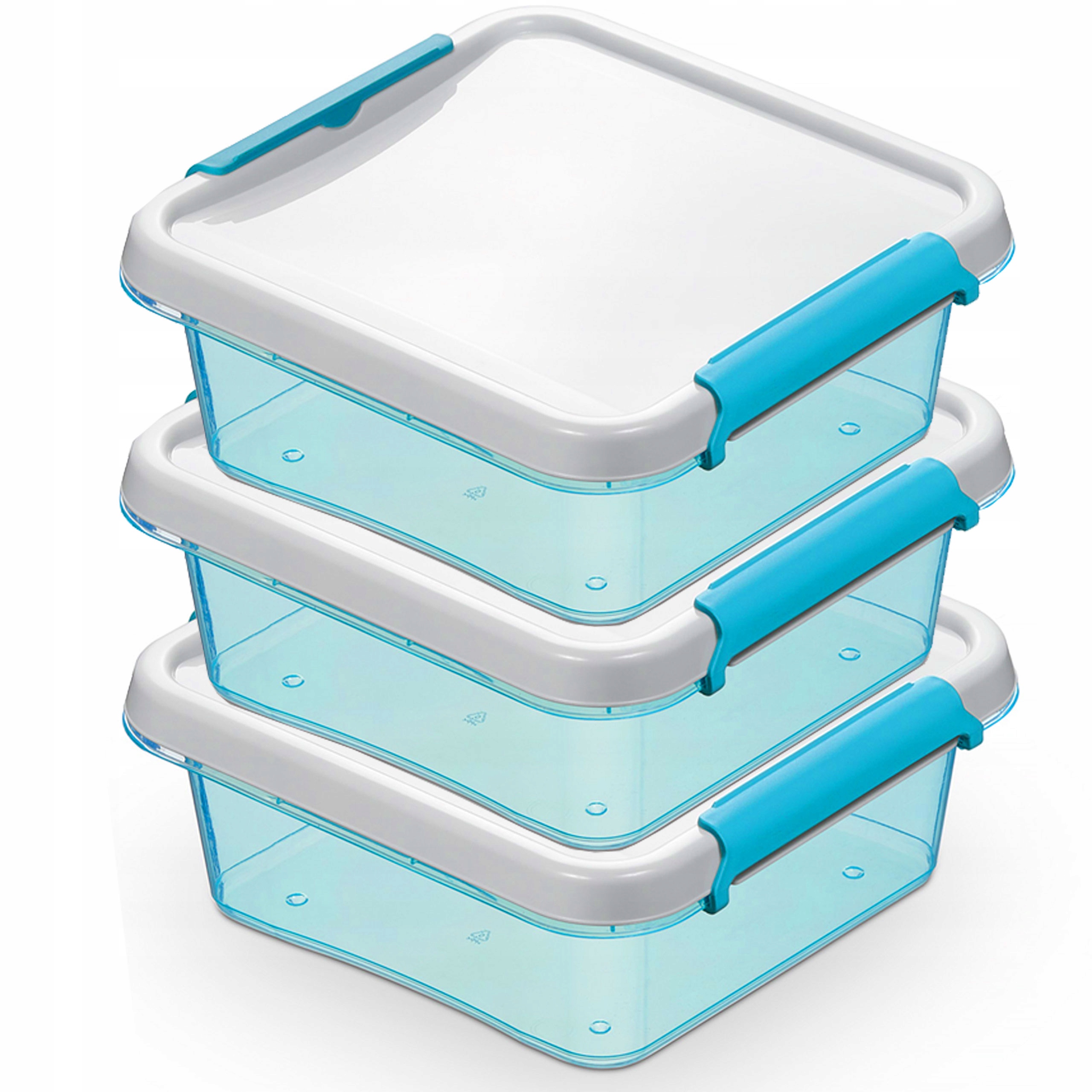 

Pojemniki Plastikowe Na Żywnośc Pudełka 0,6L 3szt