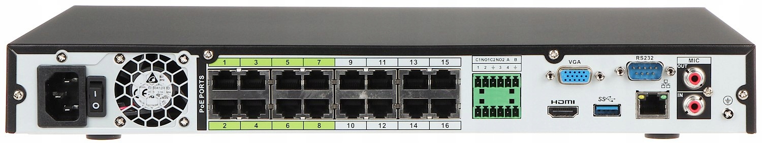 Rejestrator IP Dahua NVR5216-16P-EI 16x PoE Wizsense Funkcje AI Model NVR5216-16P-EI