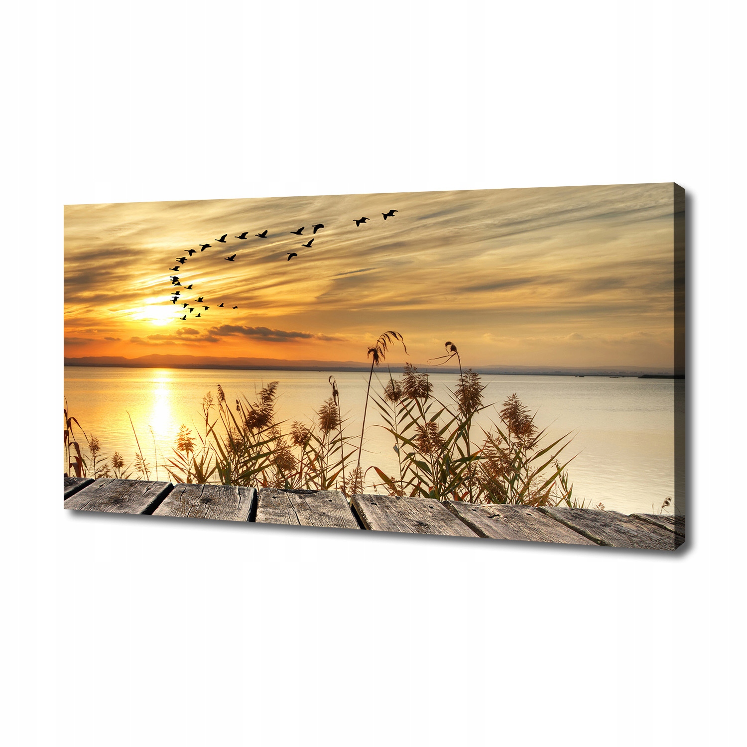 

Foto obraz na płótnie Molo nad jeziorem 140x70 cm
