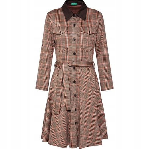 Benetton Šaty Mini Mřížka Rzlm Xs
