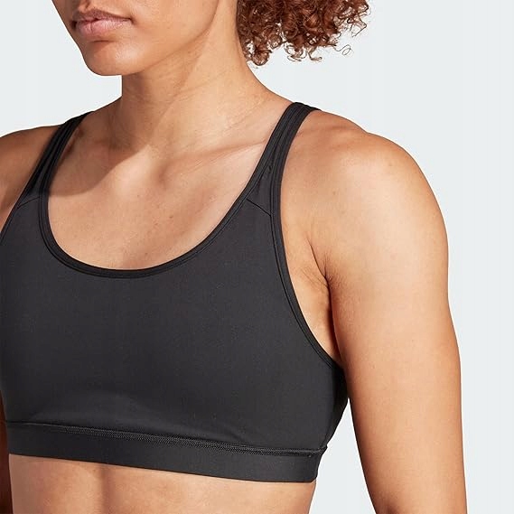 Stanik Sportowy Adidas Essentials Support Workout Bra Czarny Rozm. S