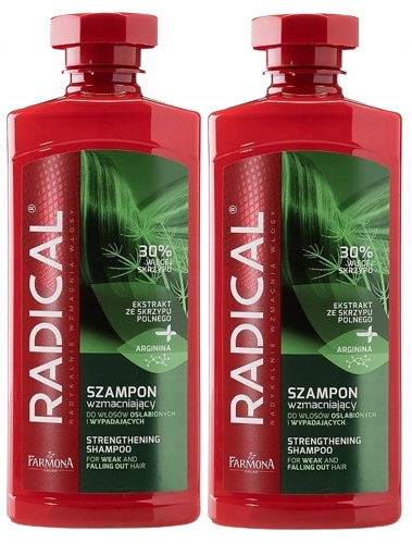 2 x RADICAL SZAMPON WZMACNIAJĄCY DO WŁOSÓW OSŁABIONYCH I WYPADAJĄCYCH