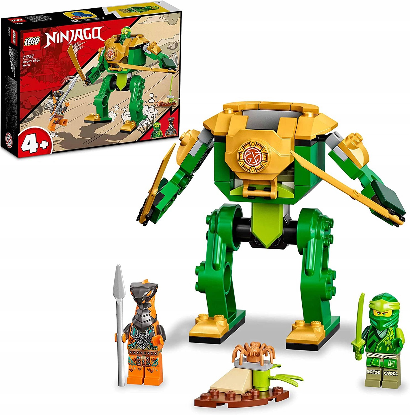 

Lego Ninja Go 71757 Zielony Ninja Mech Lloyda 4+