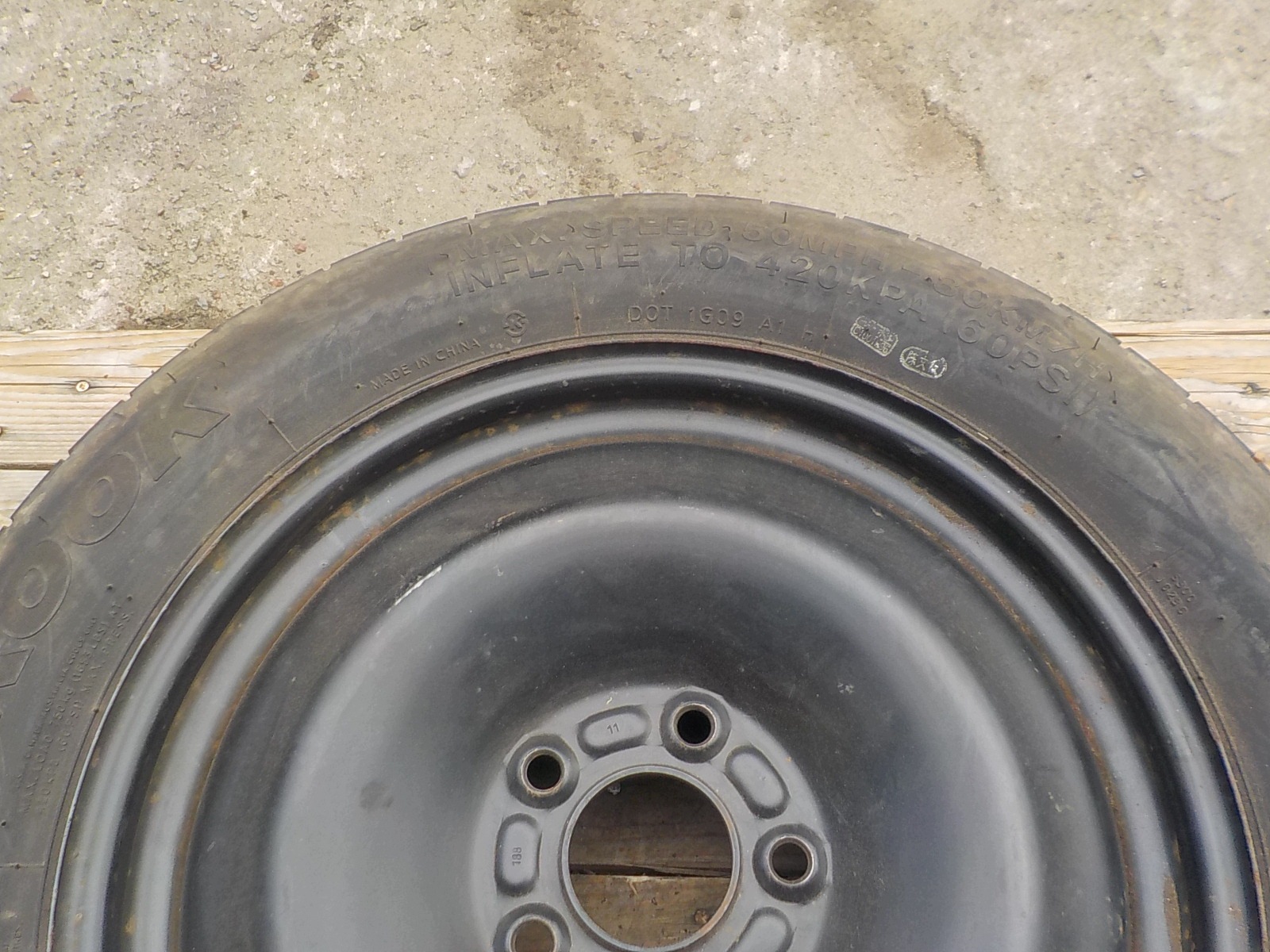 FORD FOCUS II C-MAX MONDEO Roue de secours R16 5x108