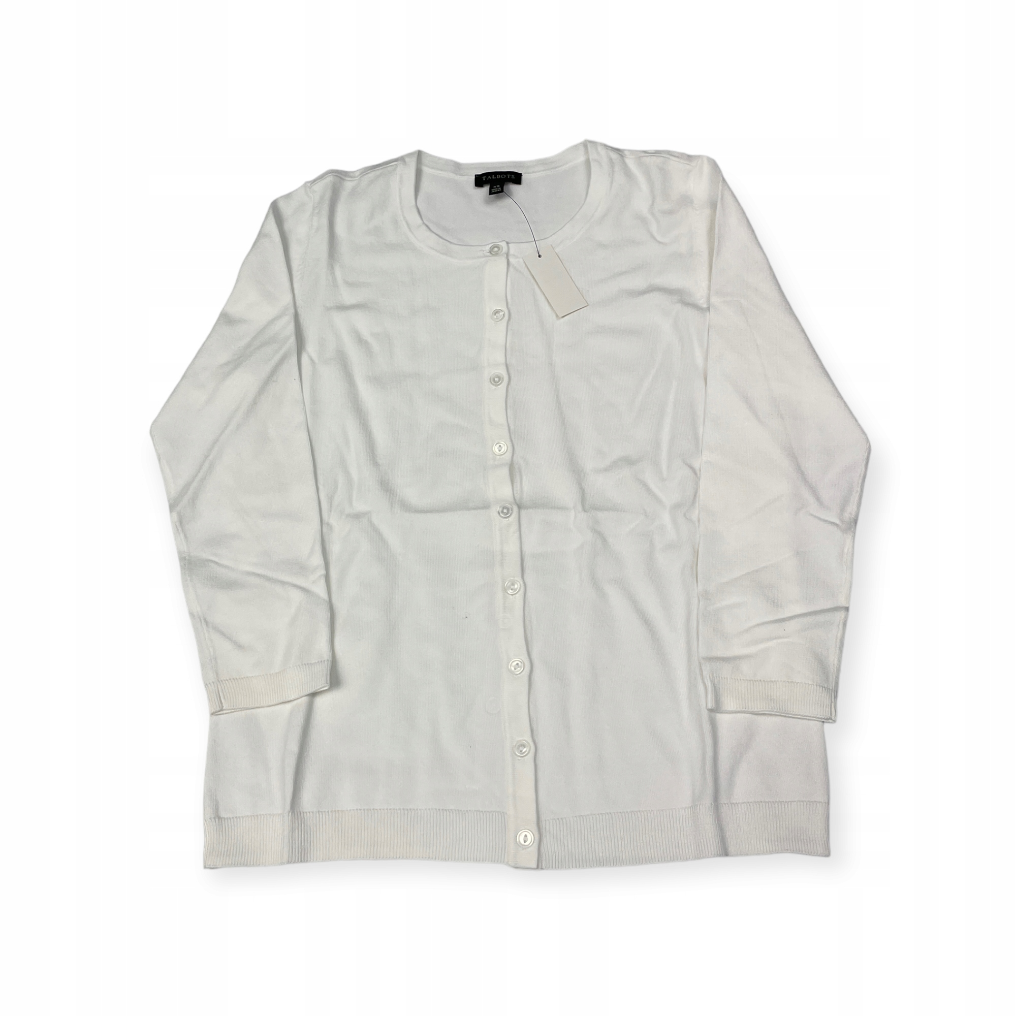 Dámský rozepínací svetr Talbots, bílý, velikost M