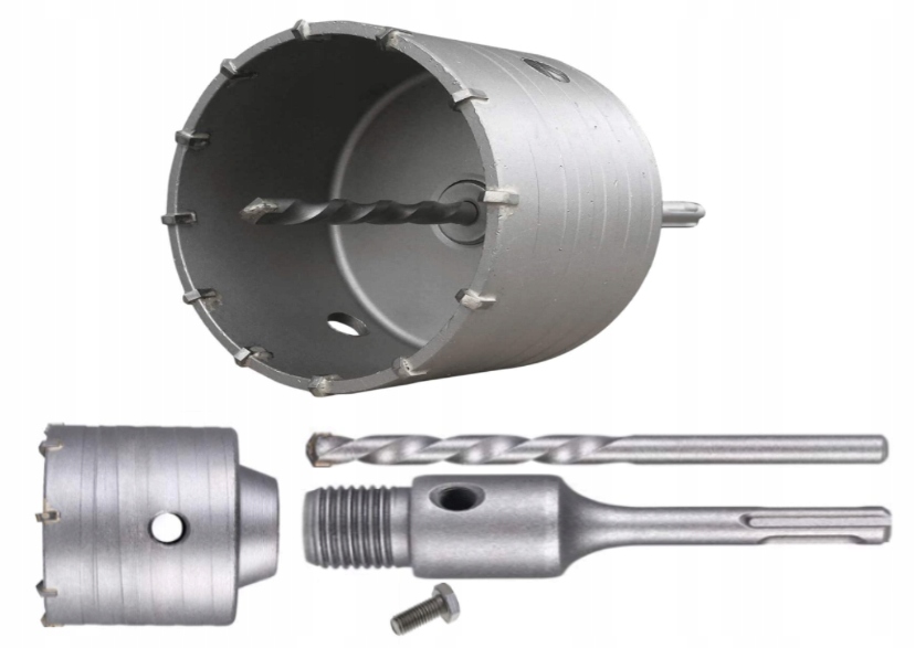 Otwornica Do Muru Betonu Sds Plus Koronka 130mm Frez Adapter 110 mm
