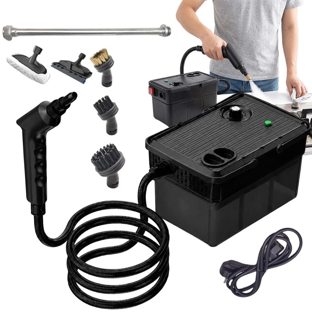 Parní Čistič Parní Mop Parní Napařovač Výkonný 1500W Sada Pro Tejpování Okenních Spár