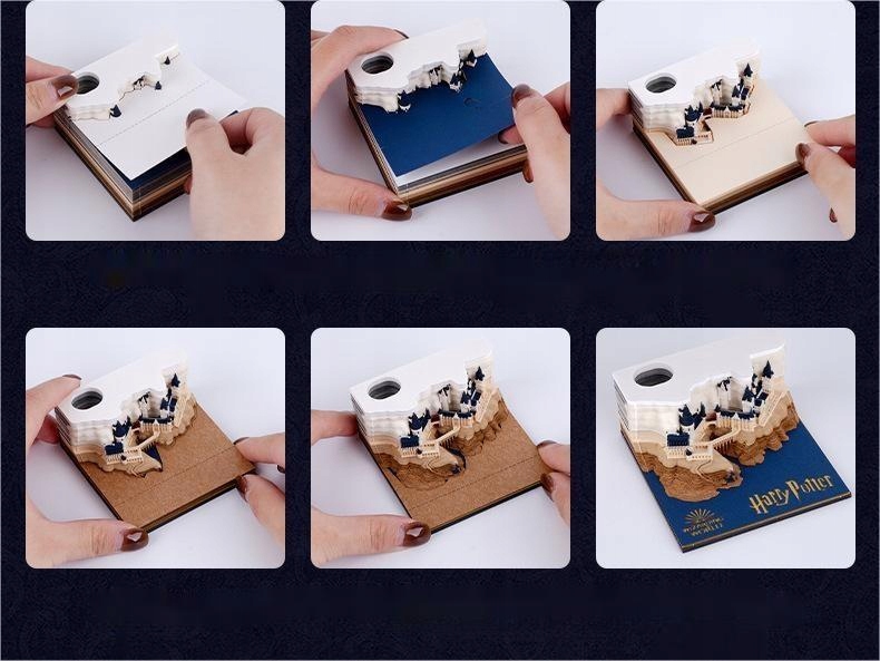 2024 NOTATNIK RZEŹBA Z PAPIERU 3D--BEZ KALENDARZ Marka bez marki