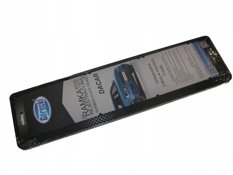 Ramka Tablicy Rejestracyjnej Dacar 3D Carbon Black