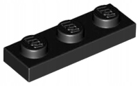 

Lego 3623 płytka 1x3 czarny 2 szt N