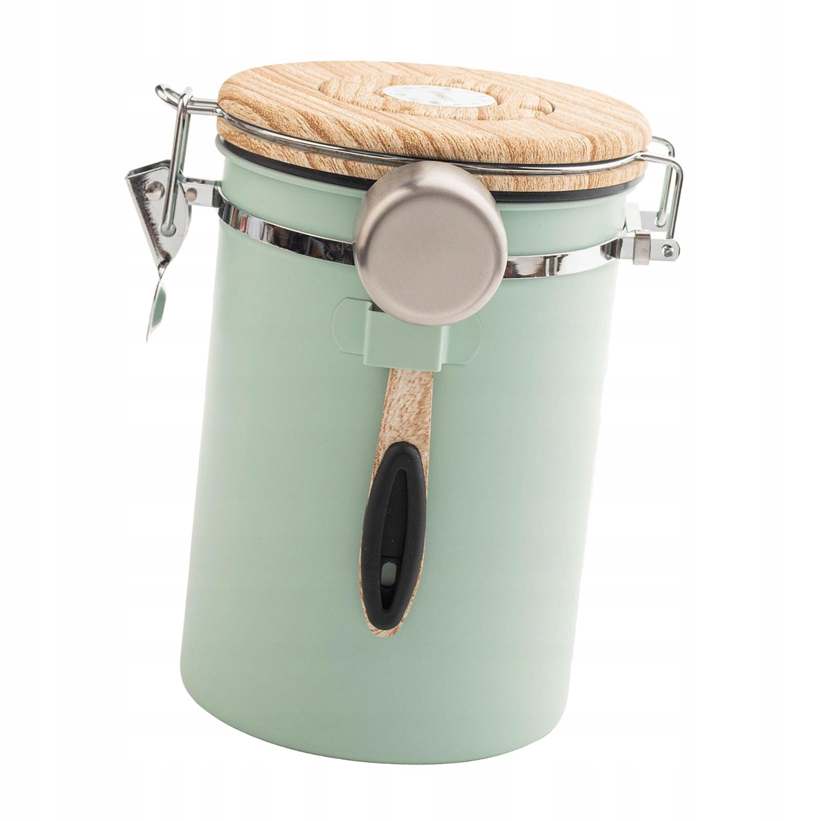 z pojemnikiem na łyżkę z datą i miarką na beż