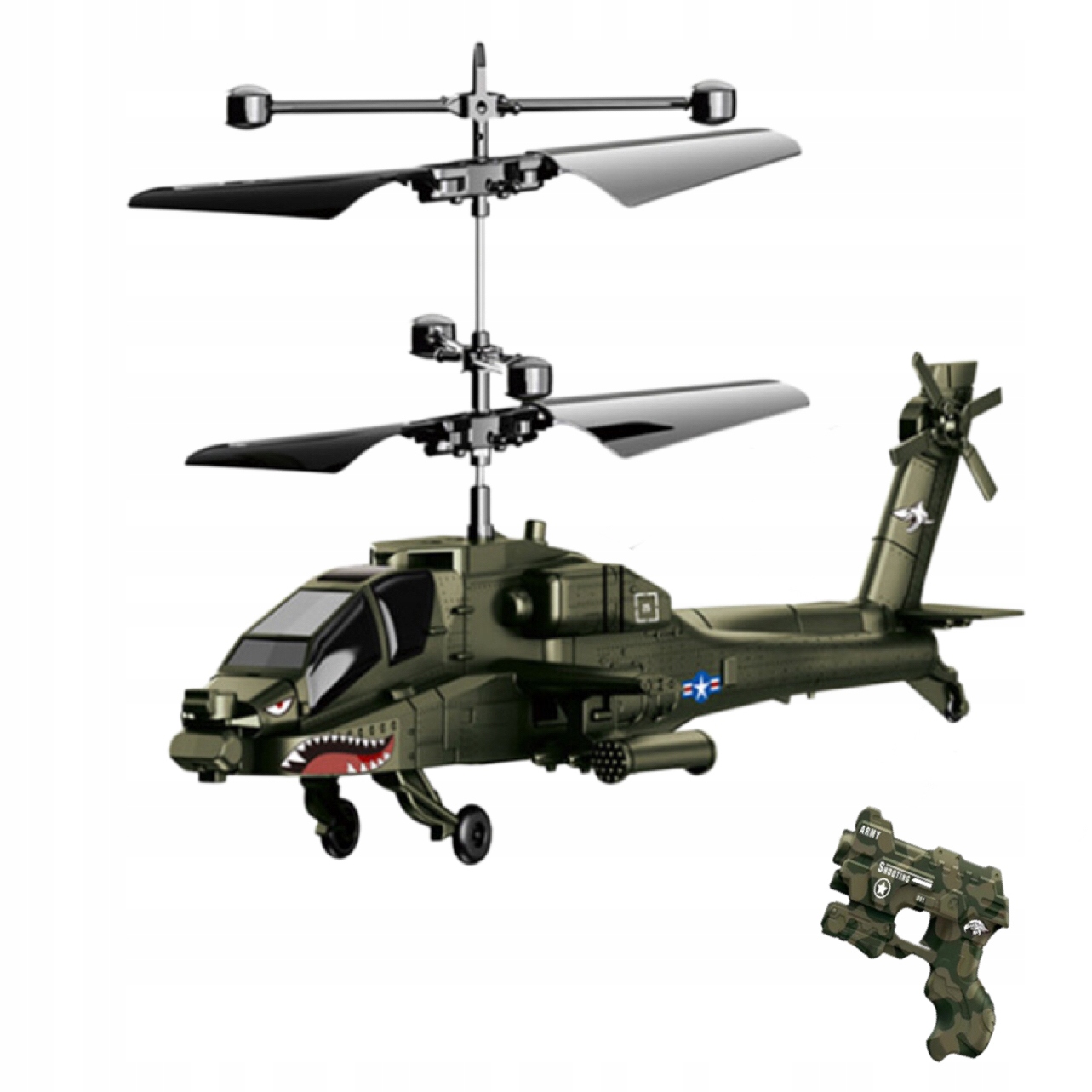 

Militarny Helikopter Dron Rc Sterowany Gestem
