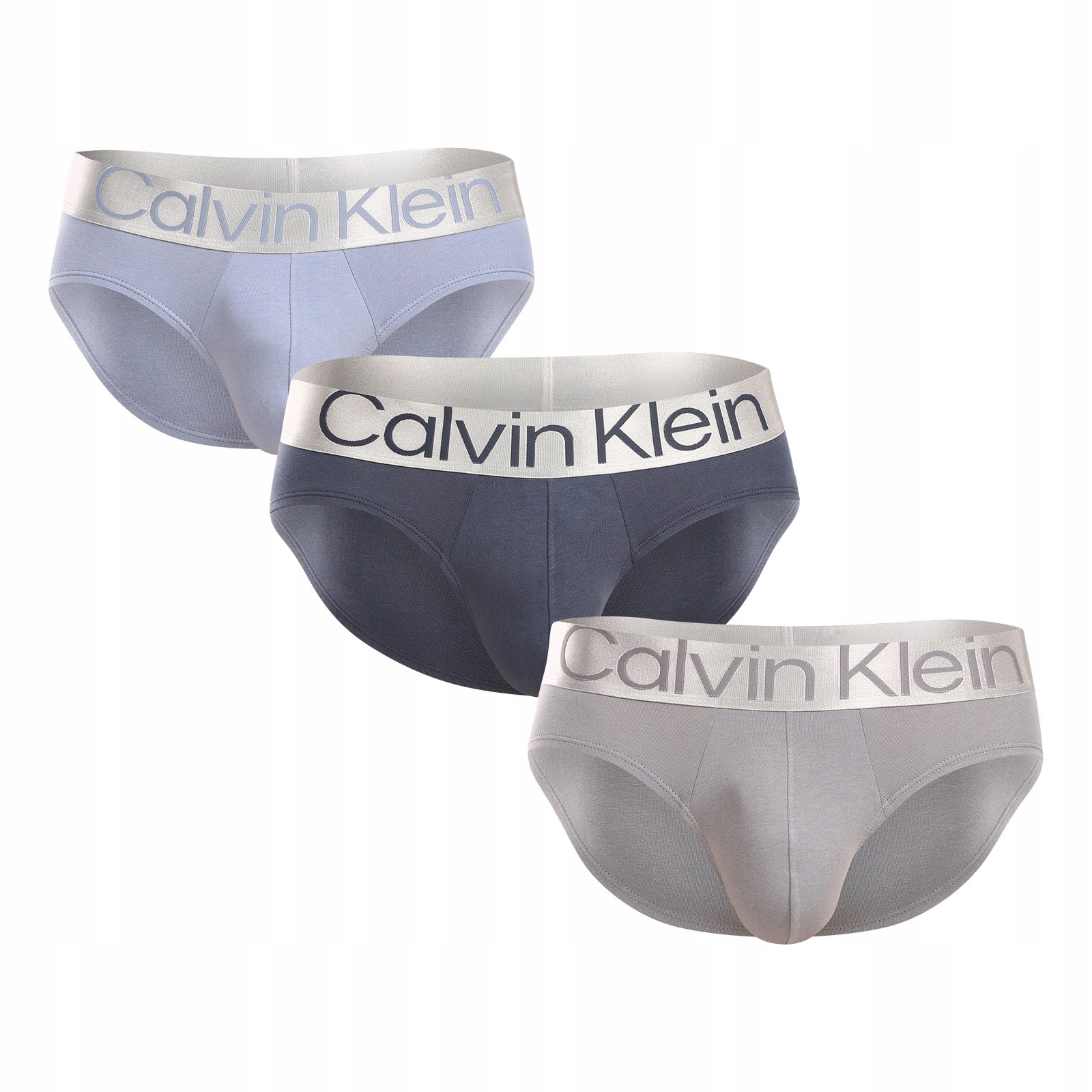 Calvin Klein Reconsidered Steel Cotton Slipy 3PK NB3129A Pzd L