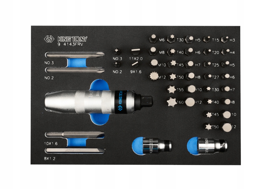 Príklepový Skrutkovač Bity 5/16 43 Dielov