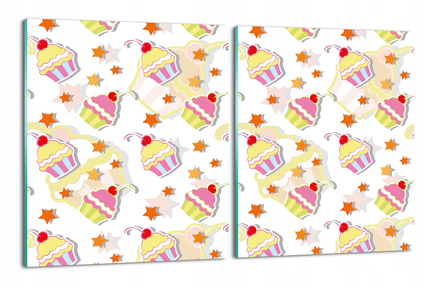

splashback 2x 40x52 ze szkła Babeczki ciasteczka
