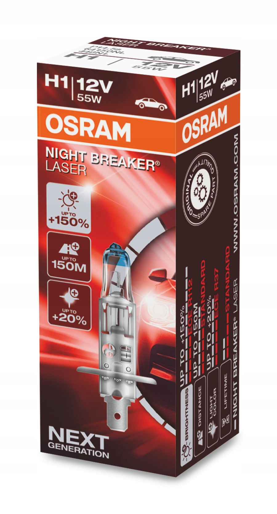 

Osram Żarówka H1 Night Breaker Laser +150% Next