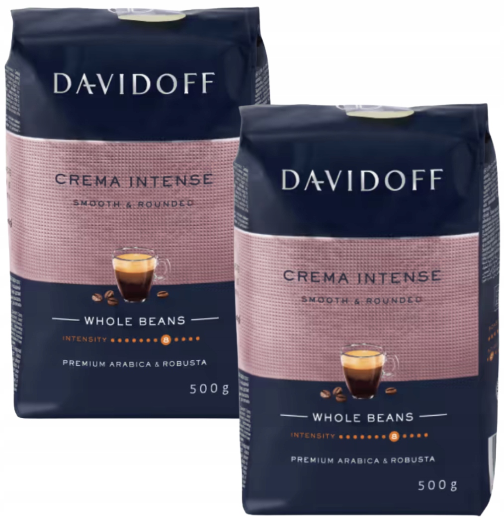 Levně Davidoff Cafe Crema Intense káva 2x500 g