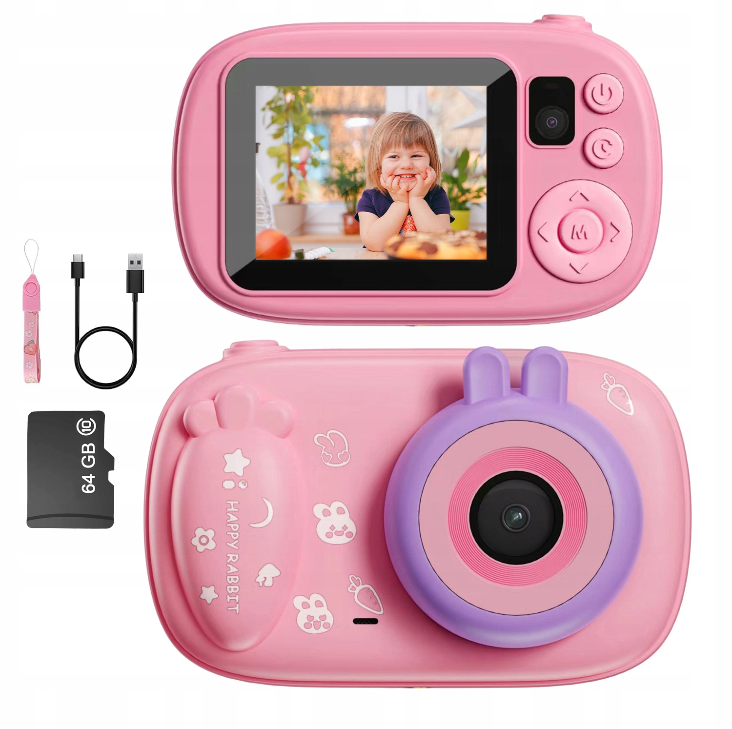 Retro Kompaktní Digitální Fotoaparát 48 Mp S Paměťovou Kartou 64 Gb