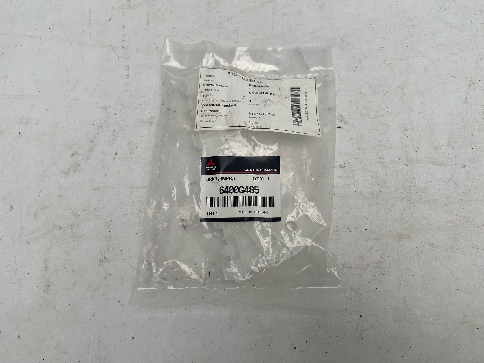 MITSUBISHI SPACE STAR 15- support hook of a bumper front left