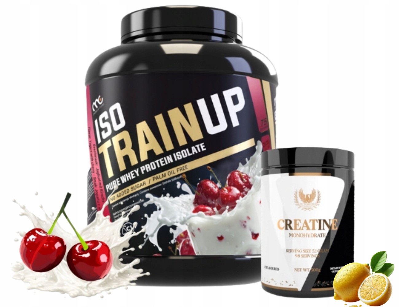 Muscle Clinic Iso Train Up 2250 g Proteinový Izolát 92 g Kreatin 500 g Mono