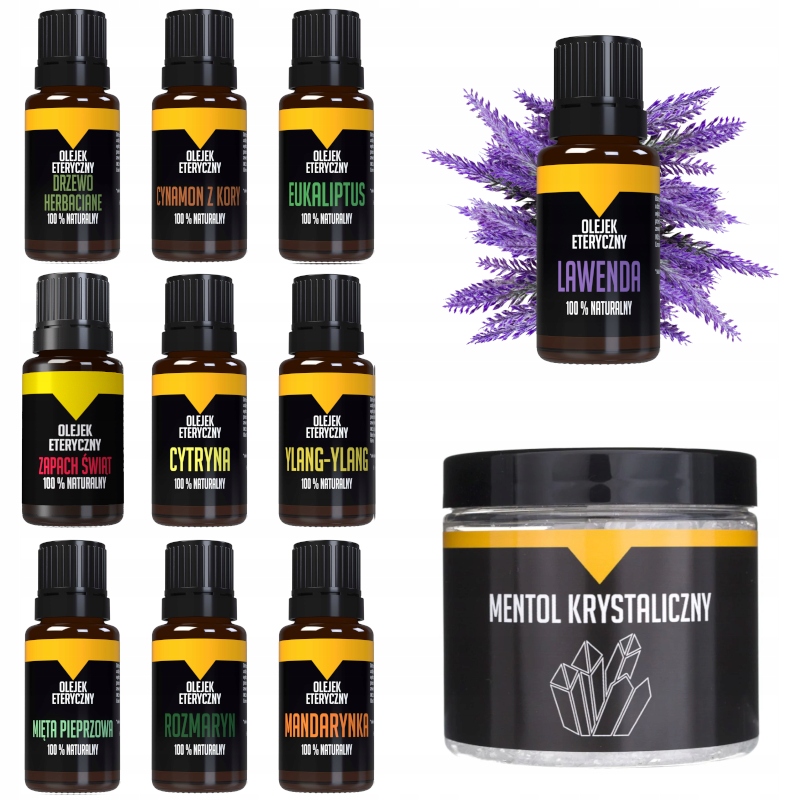 

Olejki do Sauny Eteryczne 10ml x10 Mentol 100g