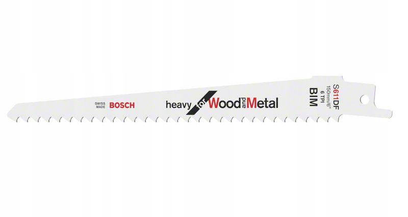 BOSCH S611DF brzeszczot 100mm do drewna, metalu