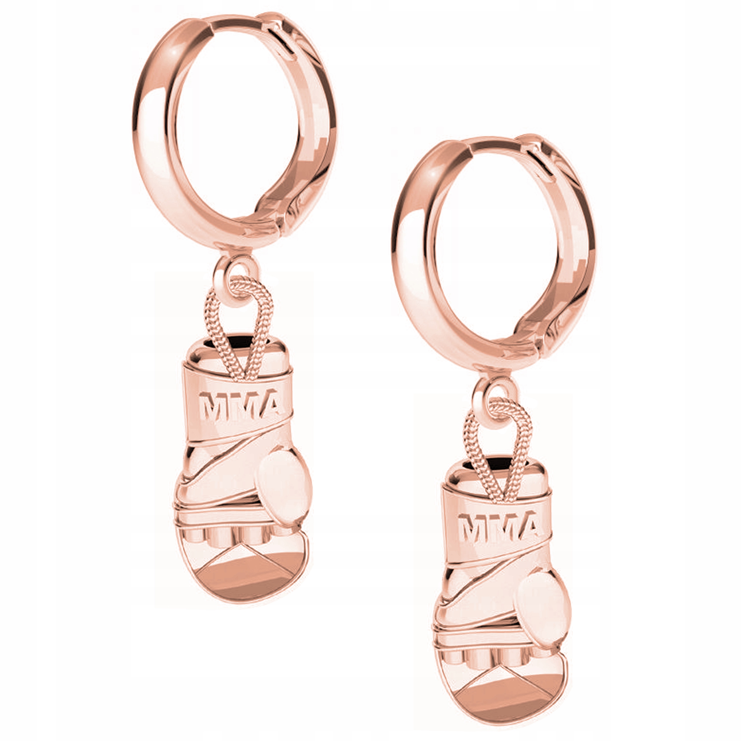 

Kolczyki Rękawica Mma różowe złoto 925