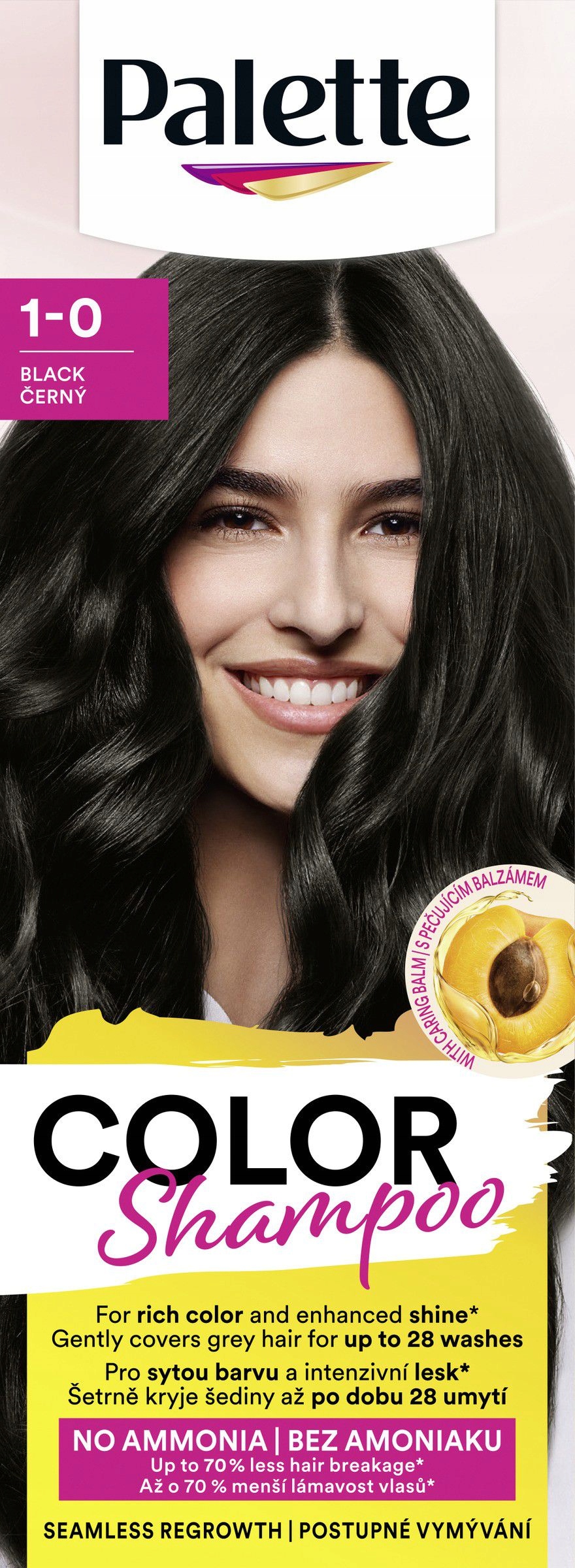 Palette Color Shampoo Šampon 1-0 Černý 50 ML