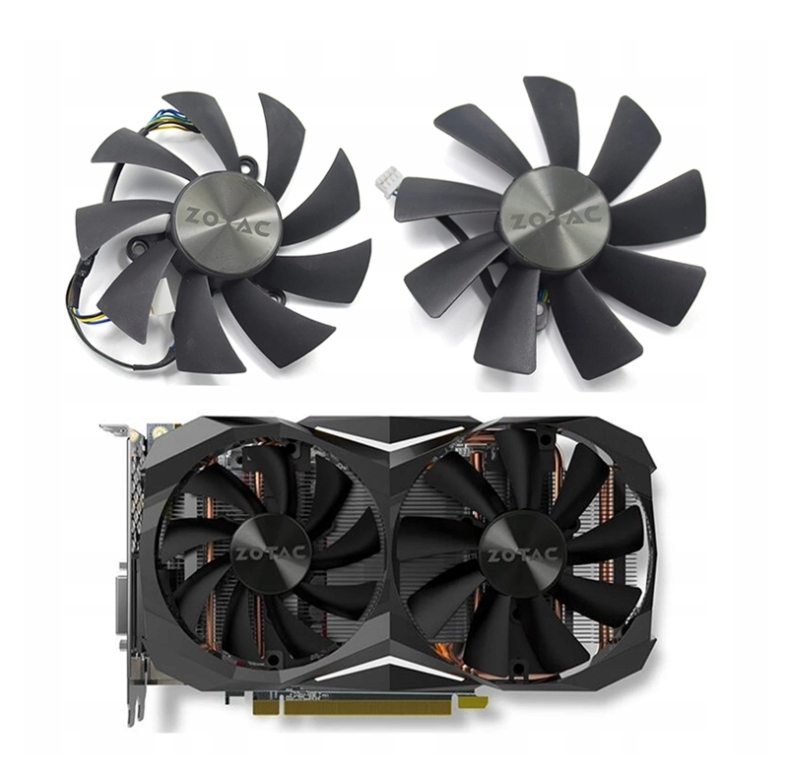 

Wentylatory Zotac mini Gtx 1060 1070 Ti 1080 Ti