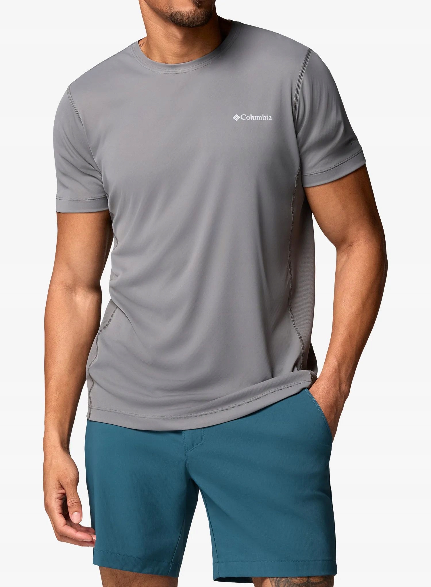 Rychleschnoucí tričko Columbia Zero Rules Light S/s Crew tmavě šedá XL