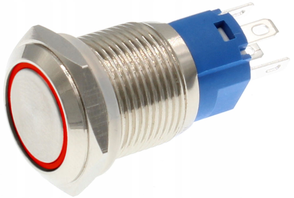 

Przełącznik Bistabilny Ring 12V-24V Czerwony Podśw