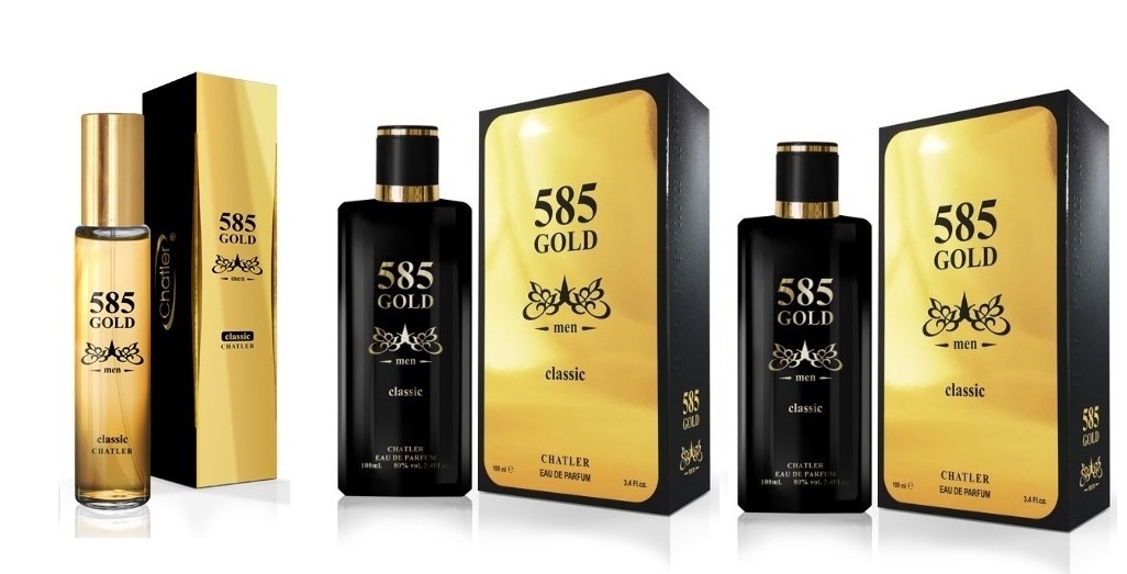 Chatler 585 Gold Men 2x100 ml 30 ml Edp sada