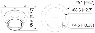 KAMERA IP IPC-HDW1530T-0360B-S6 - 5 Mpx 3.6 mm DAHUA Marka Dahua