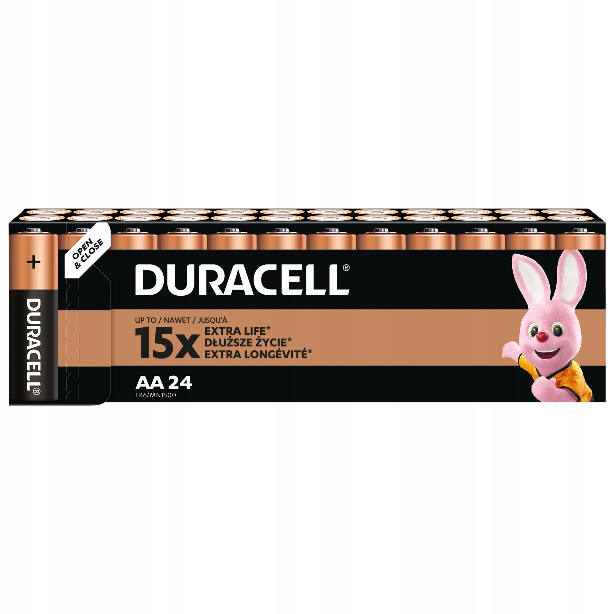 

Alkaliczne baterie Duracell Aa LR6 24szt.