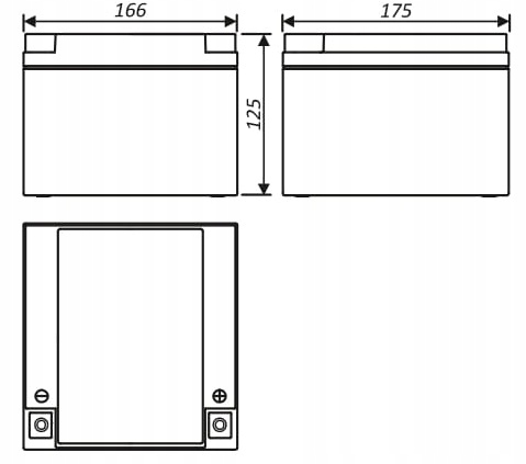 Akumulator bateria AGM VRLA ACUMAX AML 12V 26Ah CENTRALA ALARMOWA POŻAROWA Producent Acumax