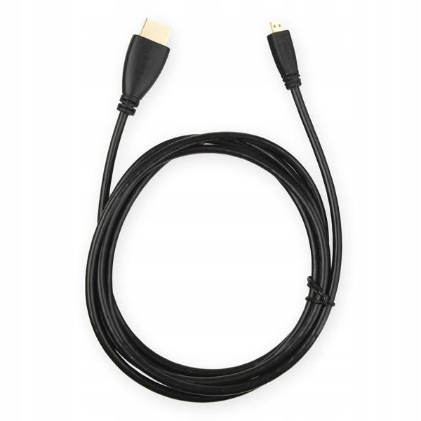 Kabel HDMI [M]- mini HDMI [M] V1.4, 1.8m pozłacany