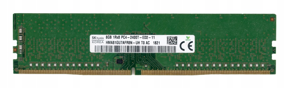 Hynix 8GB DDR4 1Rx8 PC4-2400T PC4-19200 2400MHz HMA81GU7AFR8N-UH Ecc Unbuff