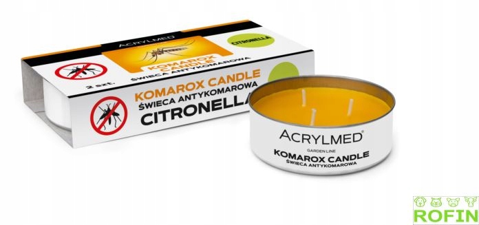 

Świeca antykomarowa 2 szt. citronella