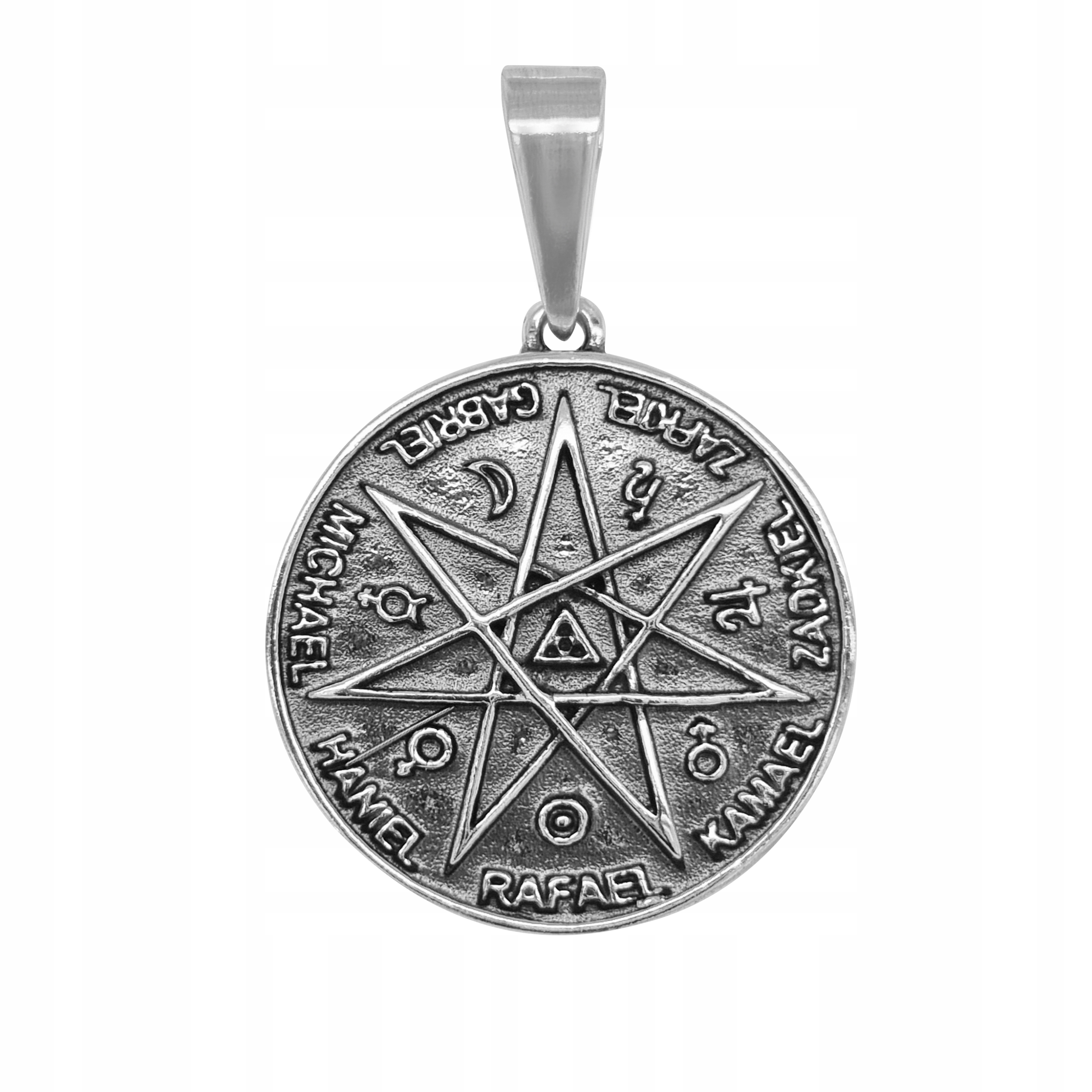 Stříbrný přívěsek ryzost 925 Oxidovaný Přívěsek Sedm archandělů pro něj