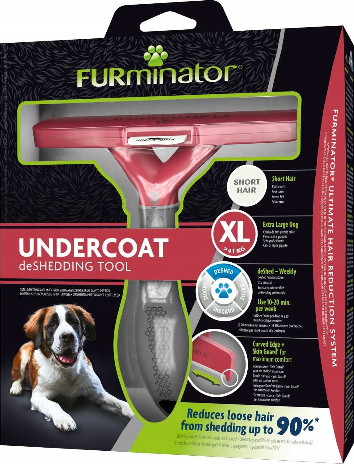 FURminator Szczotka do wyczesywania podszerstka Pies krótkowłosy Giant XL