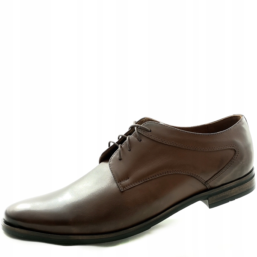 Pánské elegantní kožené polobotky Hnědé 823