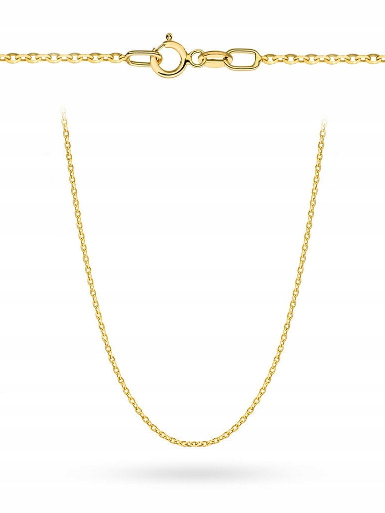 Řetízek zlatý 42 cm s diamantovou rolovou vazbou Zlato 585 0.88 g