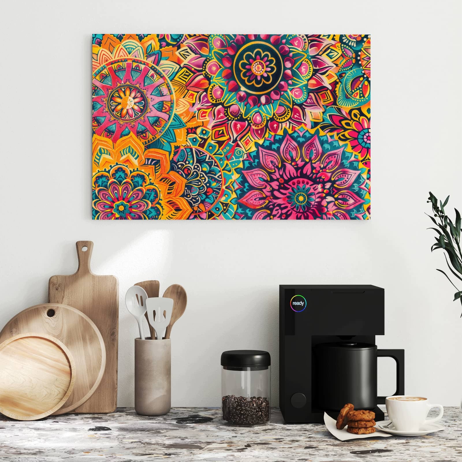 Magnetická tabule Mandala Design 60 × 40 cm